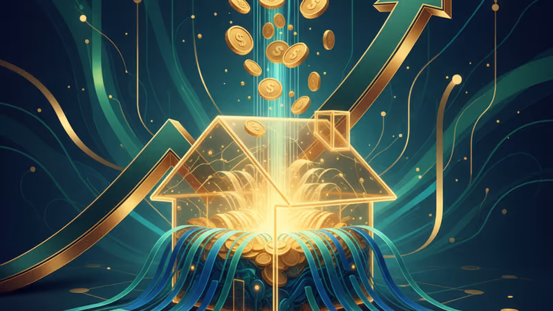 トランプ大統領の政策による住宅市場活性化を象徴するイメージ