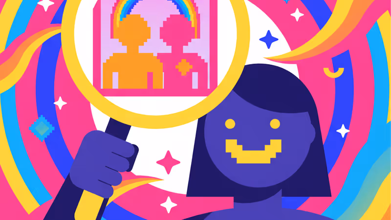 커플의 사진을 들여다보는 음흉한 그림자의 모습