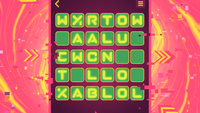 허들 게임의 5단계 정답과 힌트가 나열된 디지털 퍼즐 화면