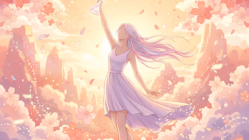 인기가요에서 1위 트로피를 거머쥔 화사의 모습