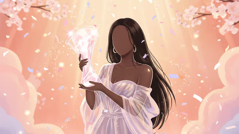 인기가요 무대 위에서 1위 트로피를 든 화사의 모습