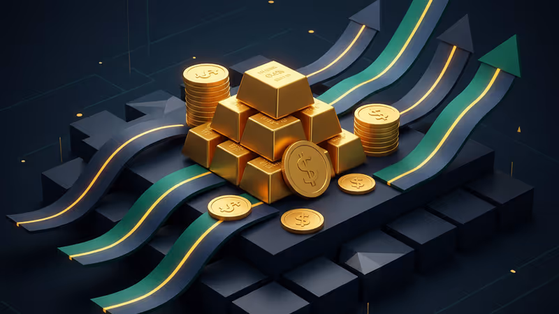 하이퍼리퀴드 플랫폼의 상승하는 거래 지표를 시각화한 디지털 아트