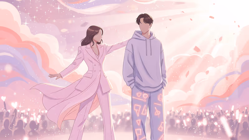 Sooyoung and Kim Jae Yeong in a still from IDOL I