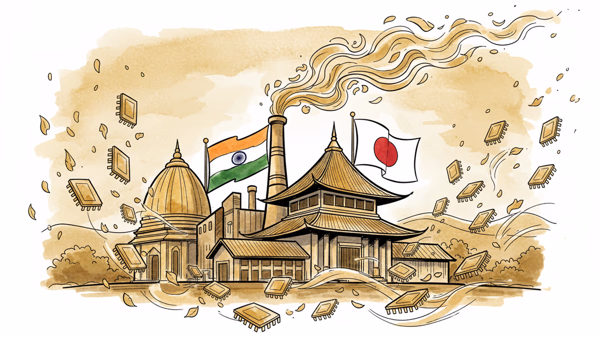 인도 반도체 공장에 360억 원, 일본 기업과 손잡다