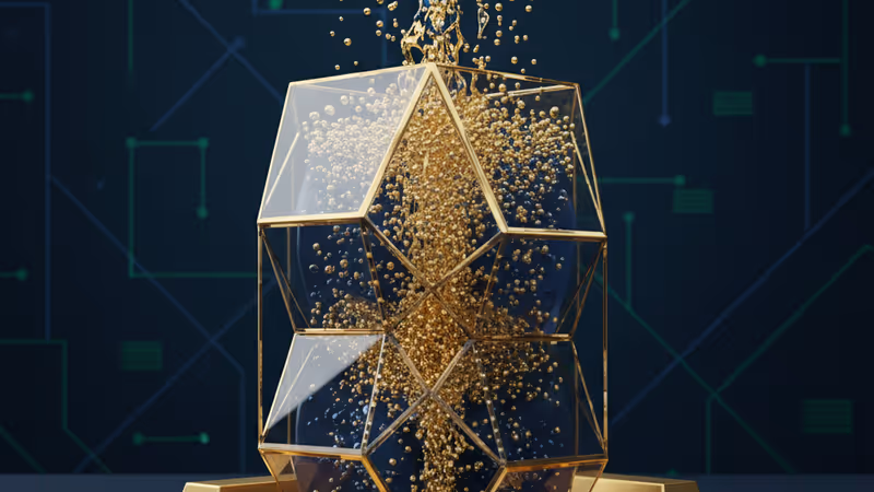 象徵 Infinex 全新代幣分配模式的抽象圖