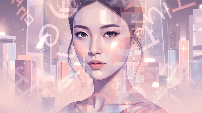 Atmospheric profile shot of rookie actress Han Ga Eul