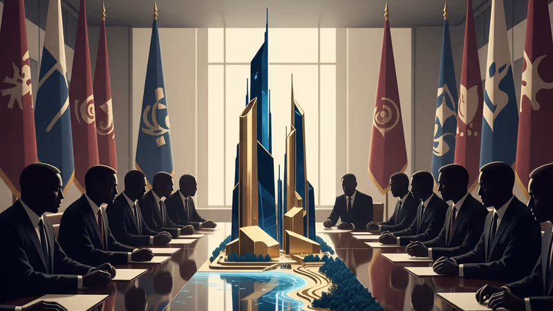 白宮發布的加薩和平評議會架構圖與中東地圖