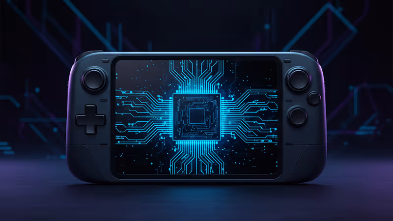 인텔의 차세대 프로세서가 탑재된 휴대용 게임기 컨셉 이미지
