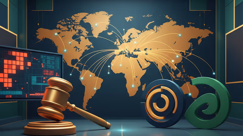 인텔 로고와 하락하는 주가 그래프가 겹쳐진 모습