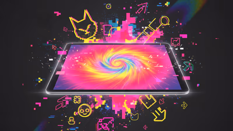 할인 판매 중인 최신형 아이패드 프로 M5 11인치 모델의 측면과 화면 모습