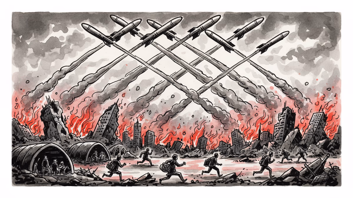 イラン・イスラエル戦争8日目、中東全域に拡大する軍事衝突