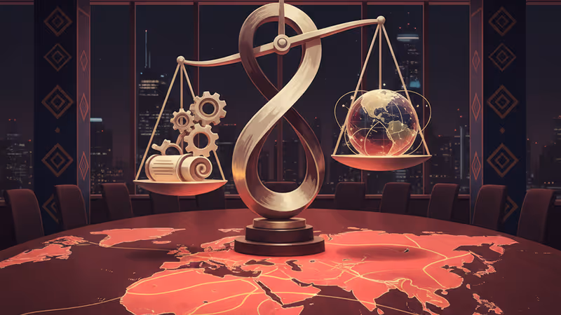 Map of the Middle East with high-tension lighting