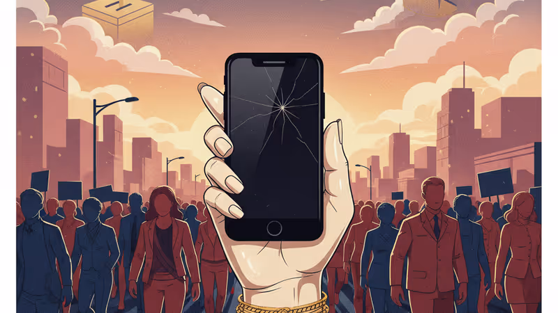 Iranian protesters marching in a city under a digital blackout