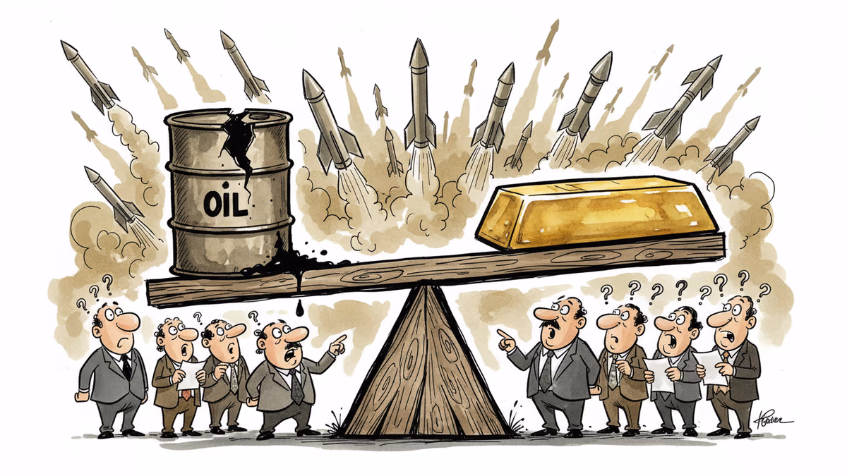 이란 공습, 유가는 오르는데 금값은 왜 떨어졌을까