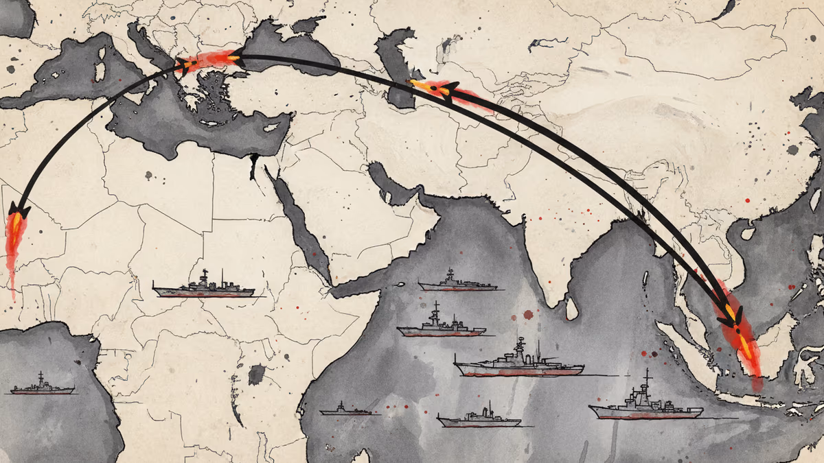 インド洋でのイラン艦撃沈：中東戦争が全世界に拡大する転換点