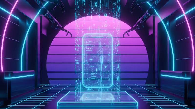 愛爾蘭國旗色調背景下的數位監控與手機加密圖標