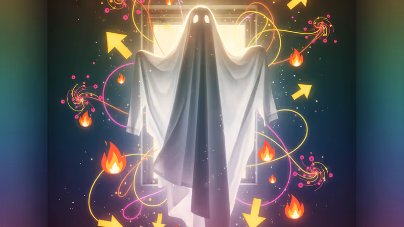 暗い部屋の椅子に置かれた洗濯物が人影のように見える様子