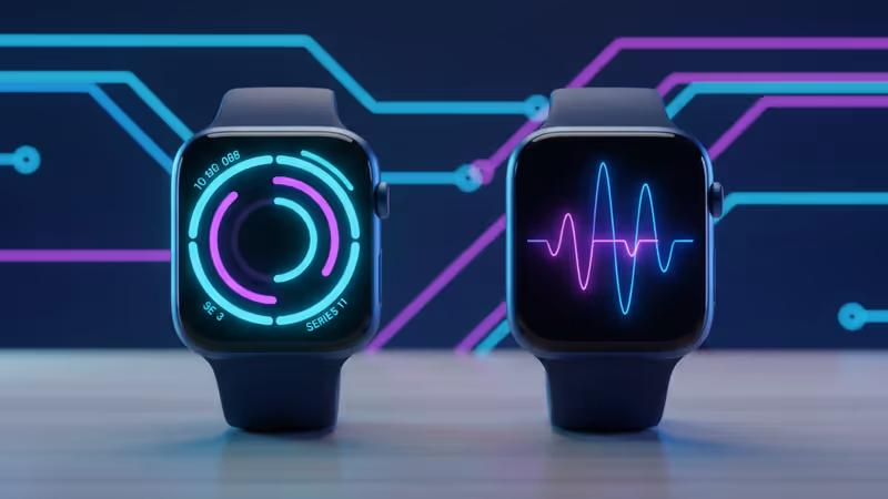 애플워치 SE 3와 시리즈 11 제품 비교 사진