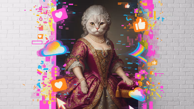 豪華な軍服を着たゴールデンレトリバーの肖像画