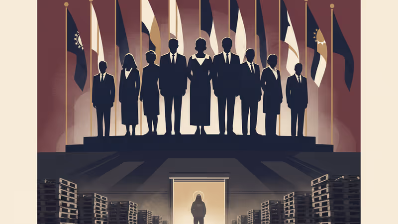 Empty aid distribution center in Gaza following the ban