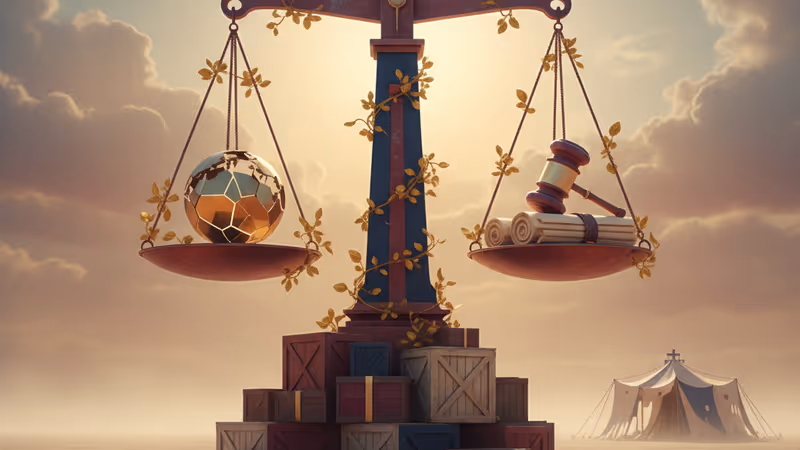 가자지구 내 버려진 구호 물자 상자들과 황량한 풍경