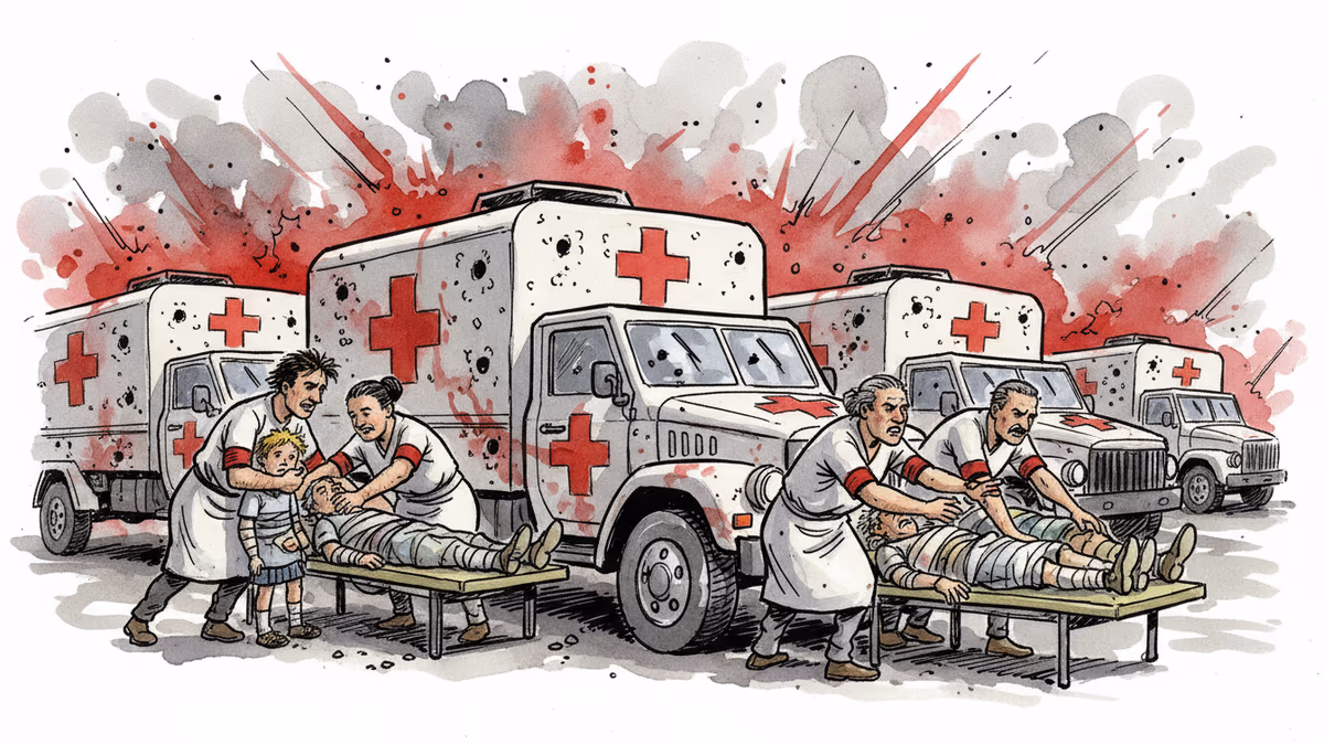 이스라엘군, 가자 의료진 호송대에 900발 발포