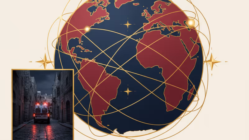 約旦河西岸荒涼山丘上的以色列屯墾區建設景觀