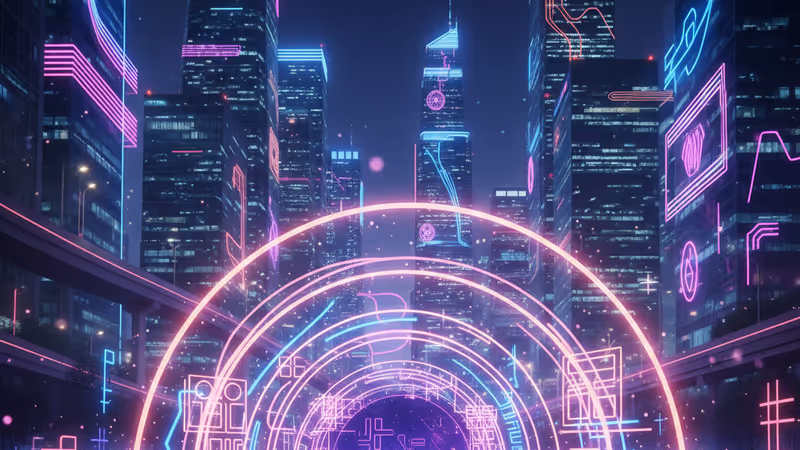 ITZYのワールドツアーを象徴するネオンライトのステージ背景