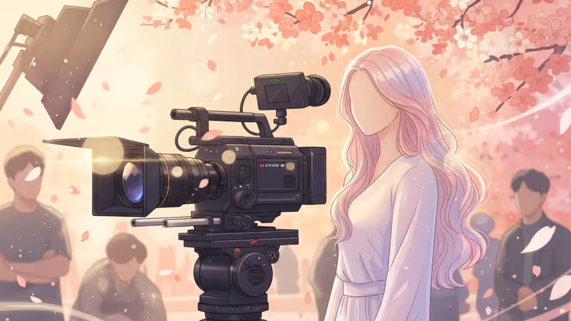 ITZYユナの女優デビューを象徴するドラマセットのイメージ