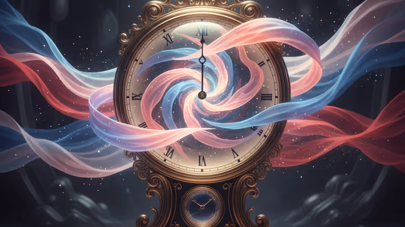 아이브 장원영의 컴백을 예고하는 미스터리한 시계 티저 이미지