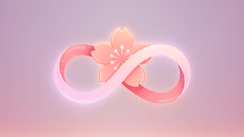 象徵張員瑛新企劃的櫻桃與無限符號視覺概念圖