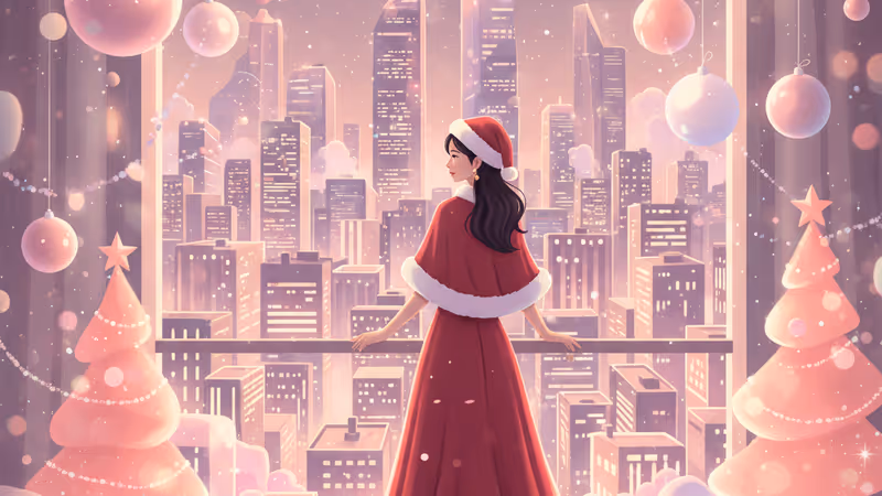 IVEウォニョン、サンタ姿で魅せる「9頭身」の衝撃…クリスマスに贈る完璧なビジュアル