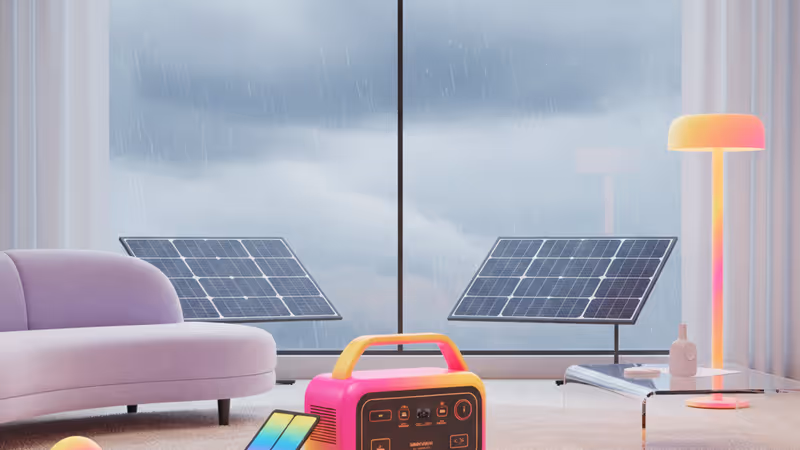 잭커리 HomePower 3000과 태양광 패널이 설치된 실내 전경