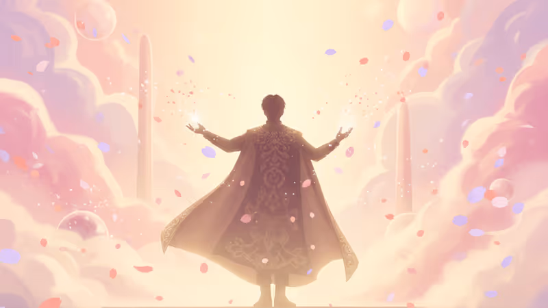 화려한 조명 아래 공연 중인 잭슨 왕의 모습