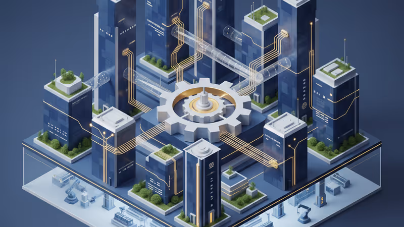 일본의 현대식 자동화 공장 내부 전경