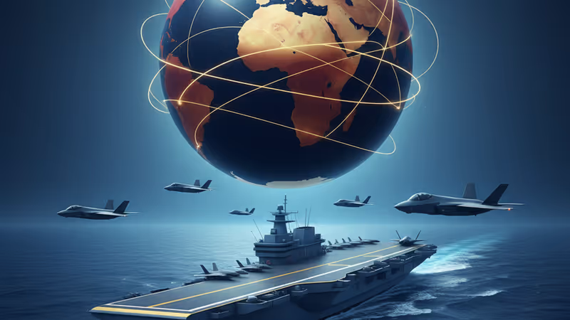 F-35B 전투기 운용을 위해 개조된 일본 이즈모급 항공모함의 항해 모습