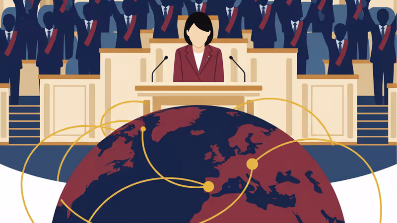 衆議院解散を発表し、記者会見に臨む高市早苗首相