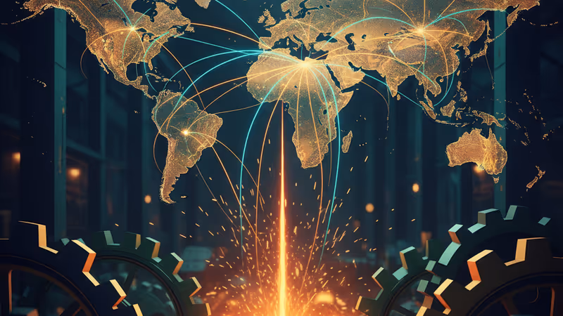 Molten steel pouring in a Japanese factory setting