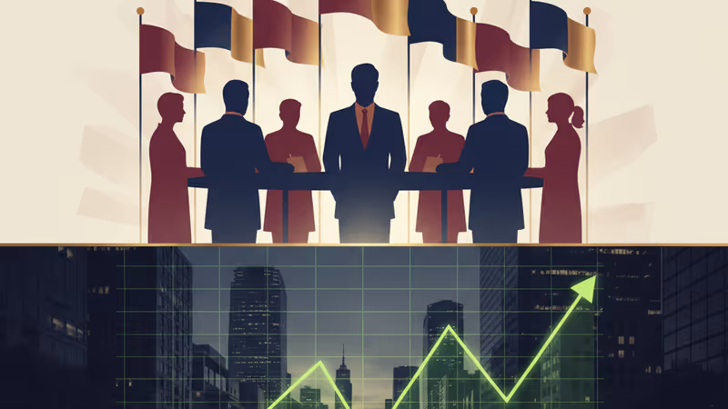 日本股市線圖與黃昏時段住宅區的數位疊加圖