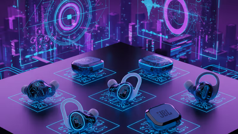 CES 2026에 전시된 JBL 오픈이어 이어폰 신제품들