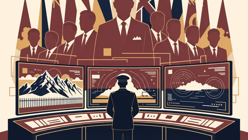 진영승 합참의장의 최전방 부대 상황 점검 현장