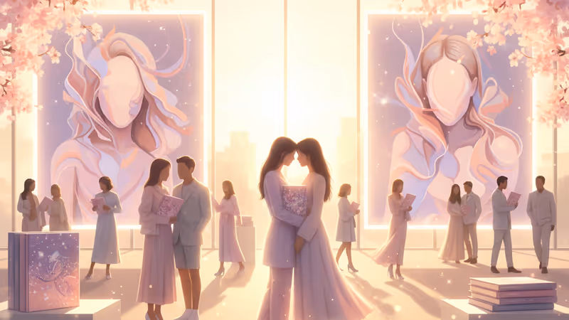 Interior view of Jennie's photo exhibition in Seoul