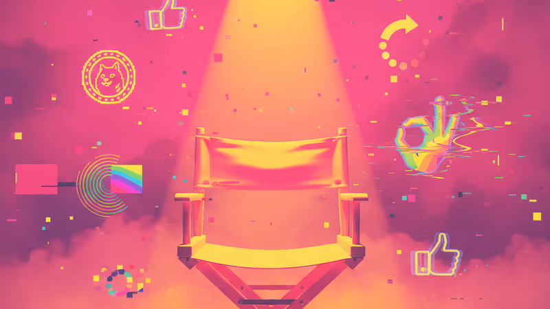 부서진 연극 가면이 차가운 바닥에 놓여 있는 모습