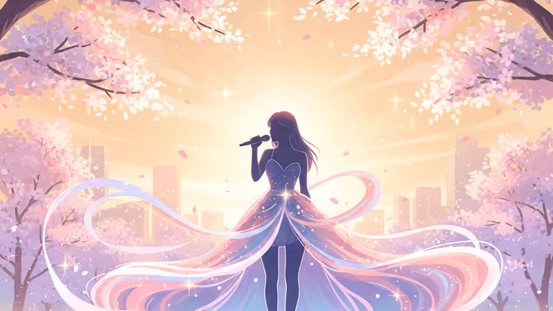 潔西卡在馬來西亞演唱會上深情獻唱的情景