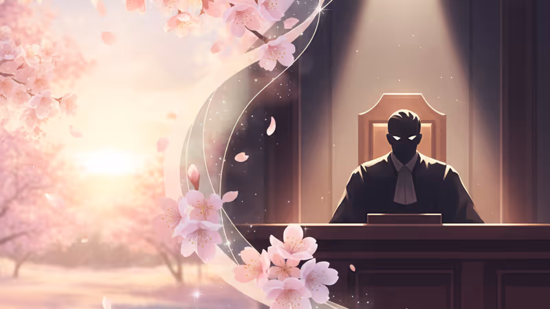 裁判の槌と上昇するグラフが描かれたMBCドラマのイメージ