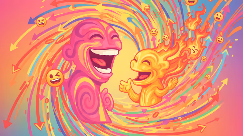 Jimmy Kimmel interviewing a satirical hand puppet on his talk show set