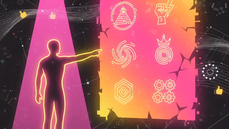 緊張感の漂う深夜トーク番組のセットとマイクのクローズアップ