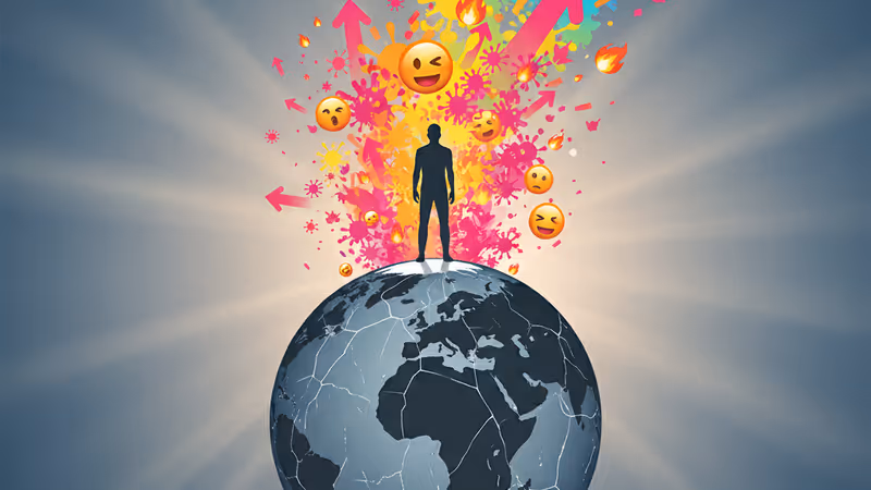 어두운 무대 위 낡은 미국 국기와 빈 의자