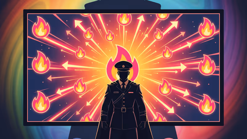 Jon Stewart hosting The Daily Show on Comedy Central