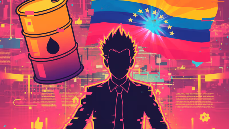 喬恩史都華評論美國介入委內瑞拉行動的示意圖